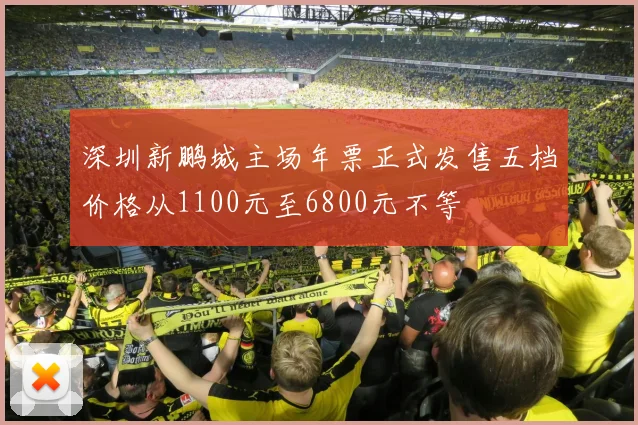 深圳新鹏城主场年票正式发售五档价格从1100元至6800元不等