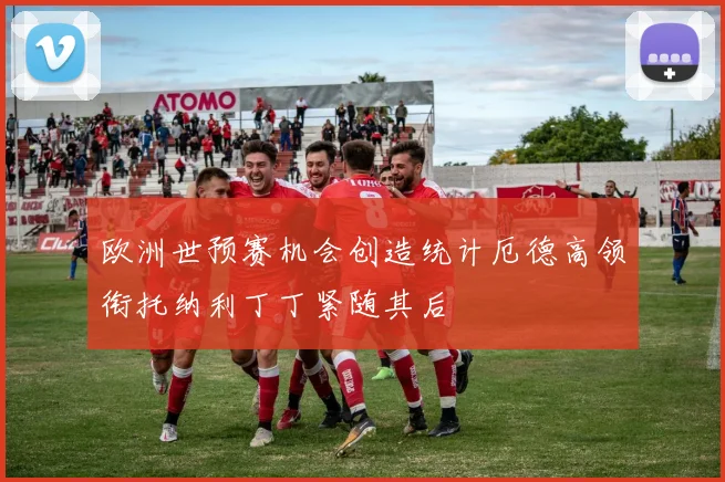 欧洲世预赛机会创造统计厄德高领衔托纳利丁丁紧随其后